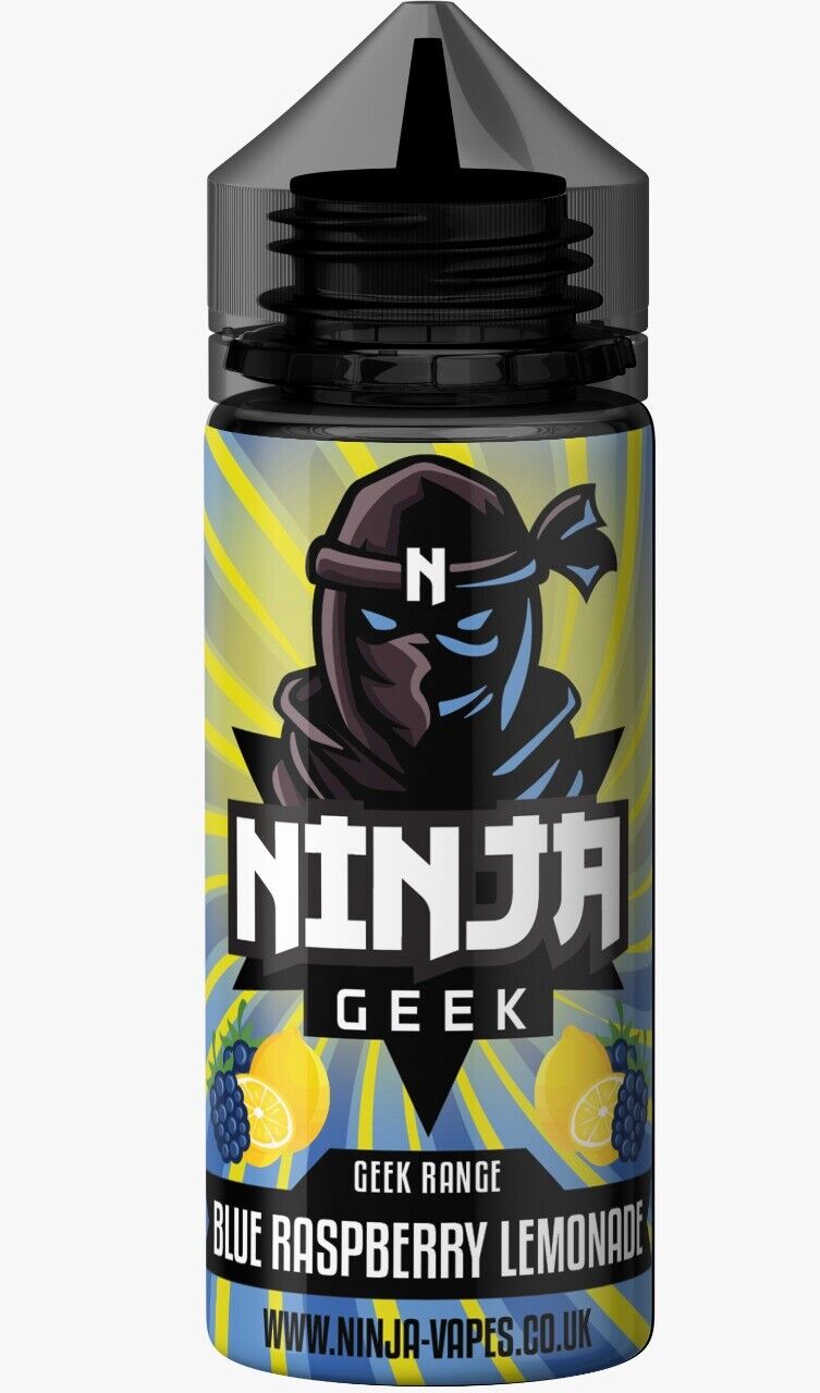 E-Liquid Vape Juice Ninja GEEK 100ml Premium VG 70/30 PG No Nicotine ShortFill  