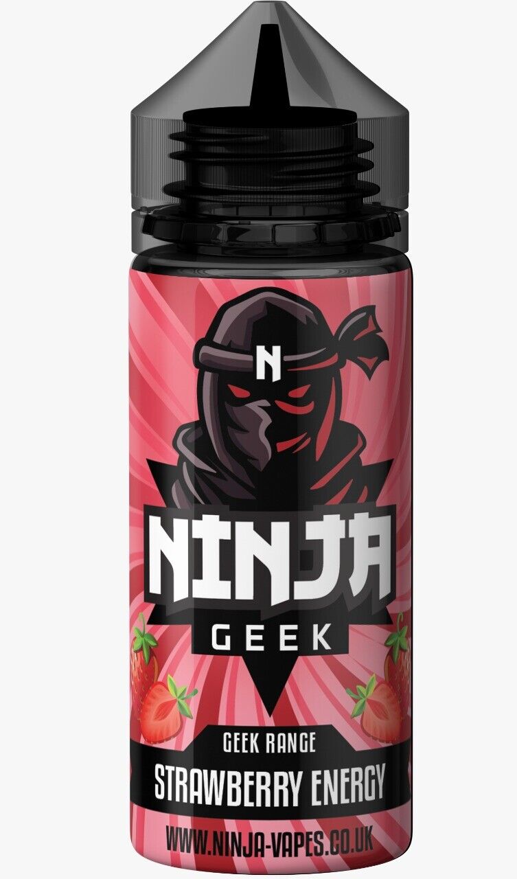 E-Liquid Vape Juice Ninja GEEK 100ml Premium VG 70/30 PG No Nicotine ShortFill