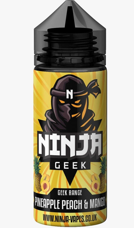 E-Liquid Vape Juice Ninja GEEK 100ml Premium VG 70/30 PG No Nicotine ShortFill