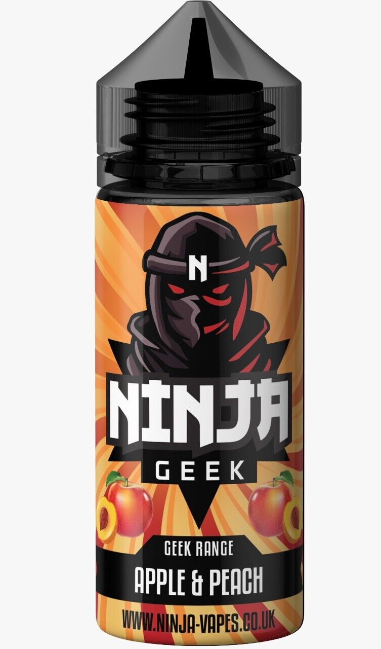 E-Liquid Vape Juice Ninja GEEK 100ml Premium VG 70/30 PG No Nicotine ShortFill  